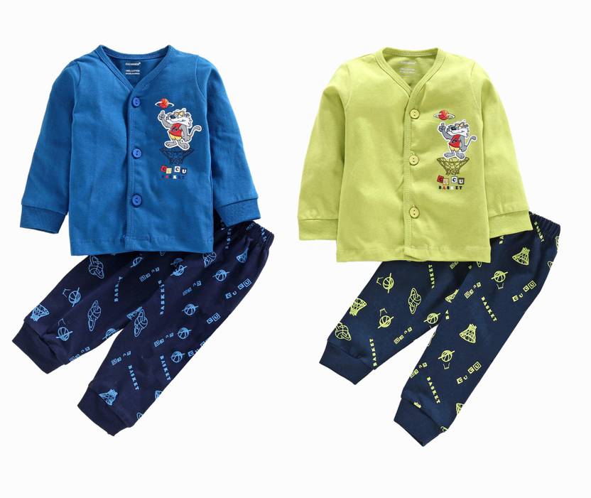 Cucumber Baby Boys & Baby Girls Casual Shirt Pyjama Price in India