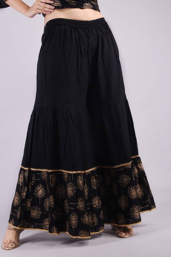 Women Viscose Rayon Kurta Skirt Set
