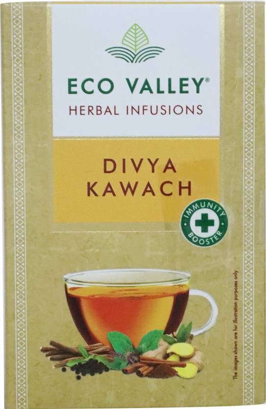 Eco Valley Divya Kawach Herbal Infusion Tea Bags Box Price in India