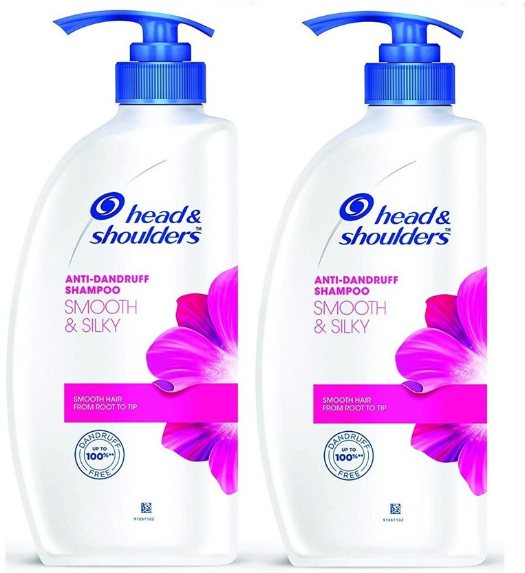 HEAD & SHOULDERS Smooth and Silky Anti Dandruff Shampoo,2*650ml