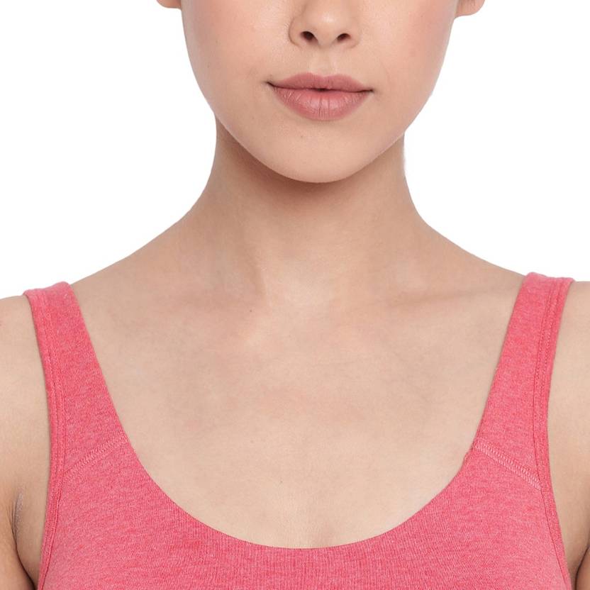 Women Sports Non Padded Bra  (Red)