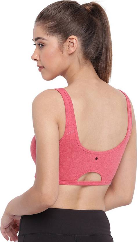 Women Sports Non Padded Bra  (Red)