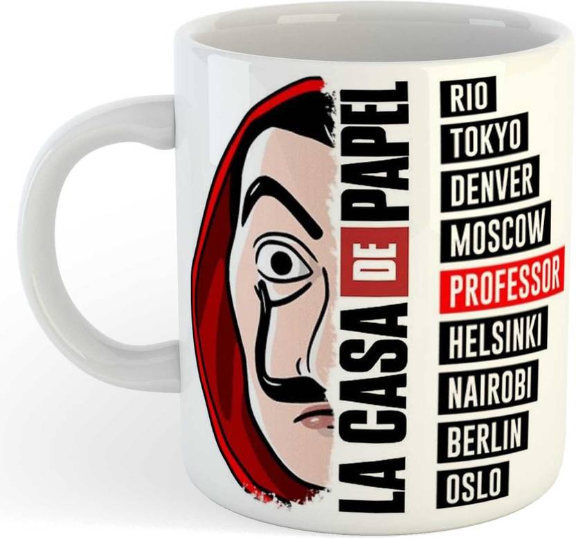 BuyAmaze La Casa De Papel Money Heist Design Ceramic Coffee Mug