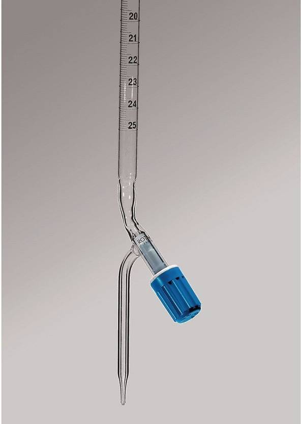 RBCHEM 25ml Borosil Burette Borosilicate Burette Screw Type Rotaflow