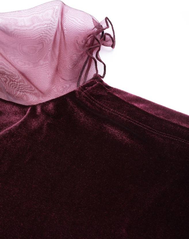 Women Shift Maroon Dress