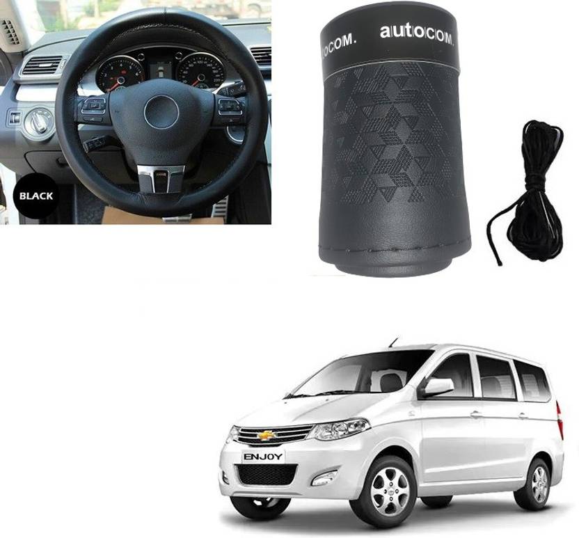 Autocom Hand Stiched Steering Cover For Chevrolet Enjoy