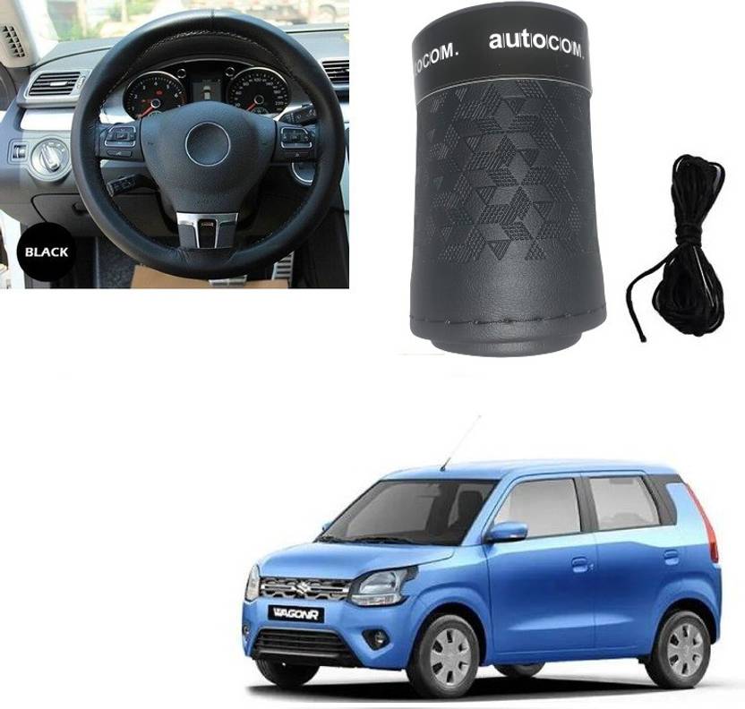 Autocom Hand Stiched Steering Cover For Maruti WagonR