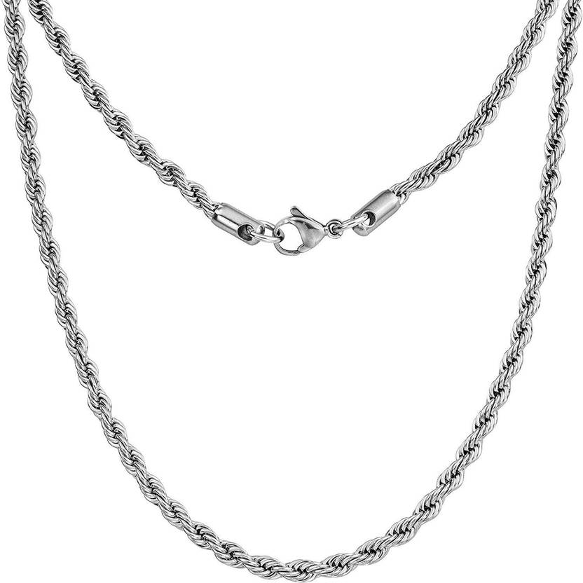 Karishma Kreations Silver Plated Brass, Stainless Steel Chain