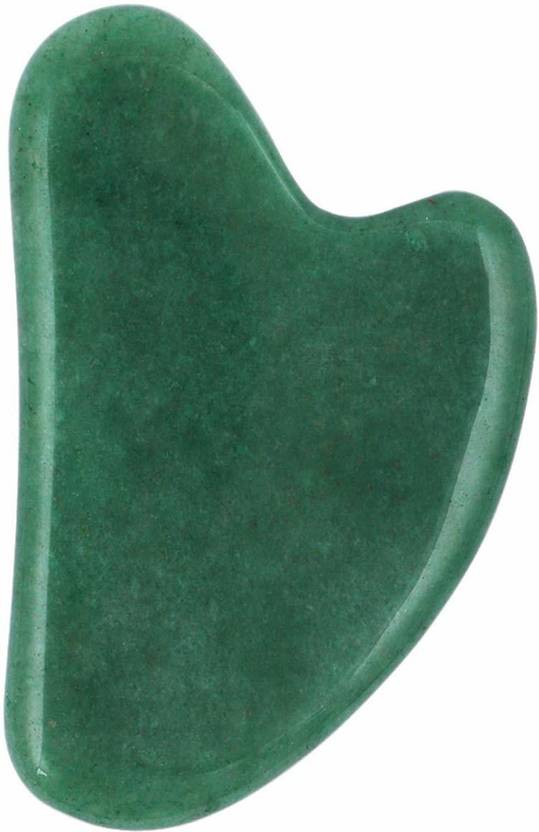 PEORA Green Jade Gua Sha Stone Handcrafted Natural Himalayan Healing Stone Gua Sha Face Massage Tool for Stress Relief and Anti-Aging Scraping Facial Massager for Acupuncture Trigger Point Therapy