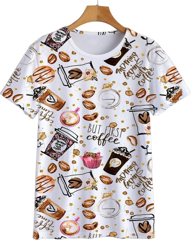 JUNEBERRY Casual Half Sleeve Printed Women Multicolor Top