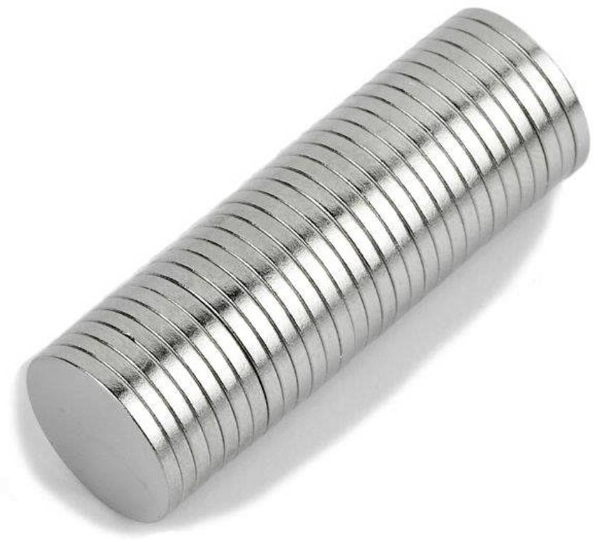 ART IFACT 30 Pieces of 10mm x 1mm Neodymium Magnets - N52 Disc / Cylindrical magnets - Rare Earth NdfeB Fridge Magnet, Multipurpose Office Magnets, Magnetic Paper Holder Pack of 30