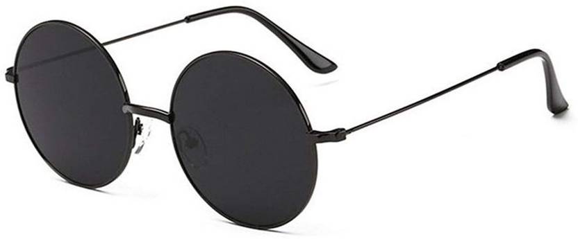 Mirrored Round Sunglasses (50)  (For Men & Women, Blue, Black, Silver)
