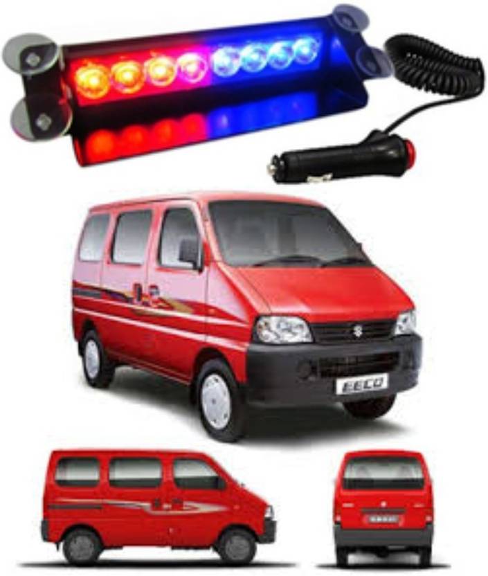 BRPEARl 8 LED Police Car Flashing Lights for Eeco Interior Light Car