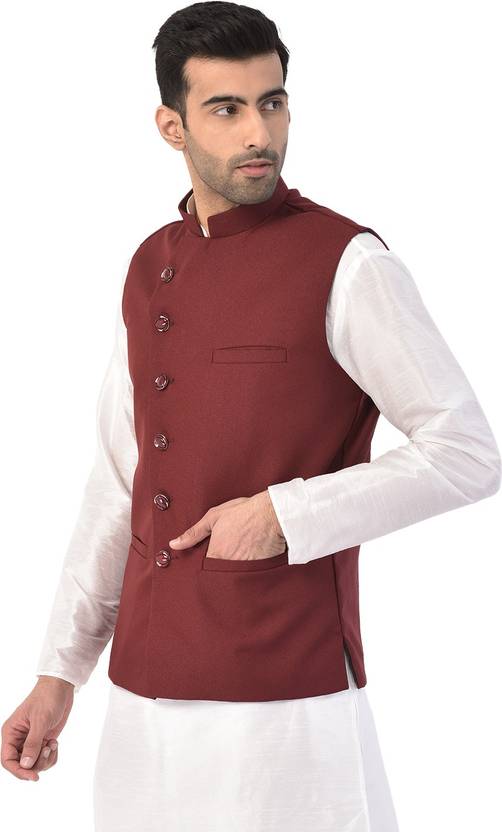 Men Solid Nehru Jacket