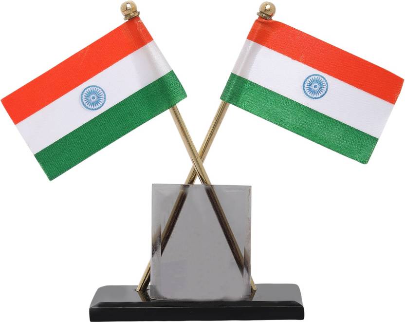 VOILA Indian Flag Rectangle Car Dashboard Flag Flag Price in India