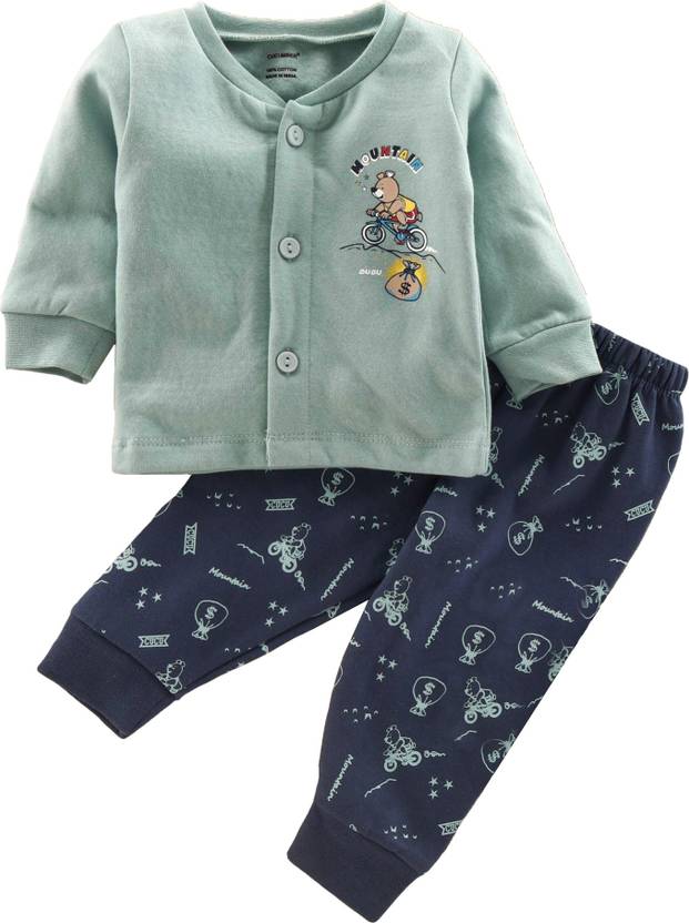 Cucumber Baby Boys & Baby Girls Casual Tshirt Pyjama Price in India