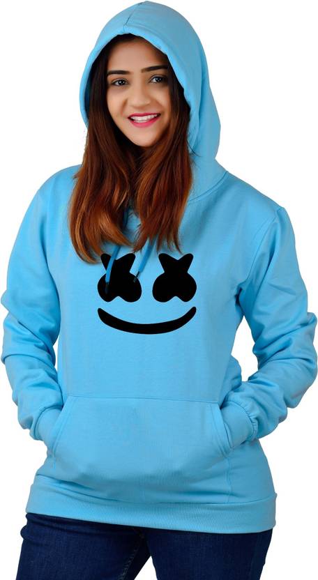 DivRa Clothing Women Full Sleeve Graphic Print Hooded Sweatshirt