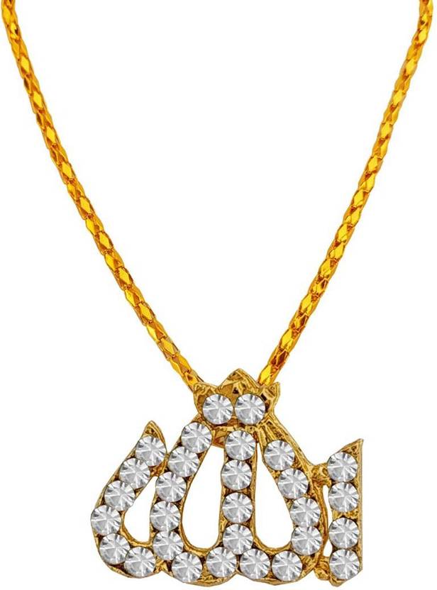 M Men Style Religious Ramjan Eid Gift Cubic Zirconium Islamic Allah