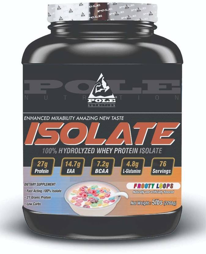 Pole Nutrition ISOLATE 100 Hydrolized Whey Protein Powder 5 lbs