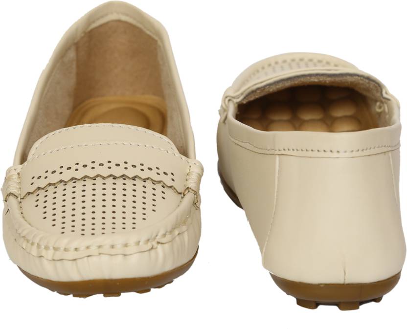 Saanvishubh Latest & Comfortable Casual Loafer for Girls and Women Loafers For Women  (Beige)