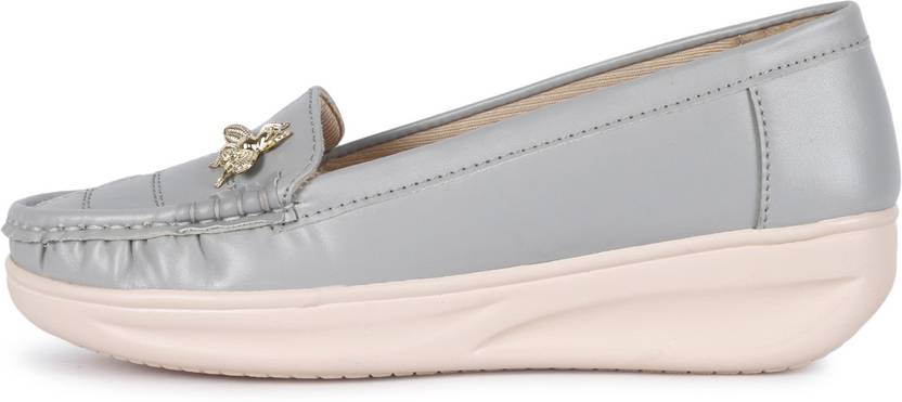 Ballet Flats For Women's Bellies For Women  (Grey)