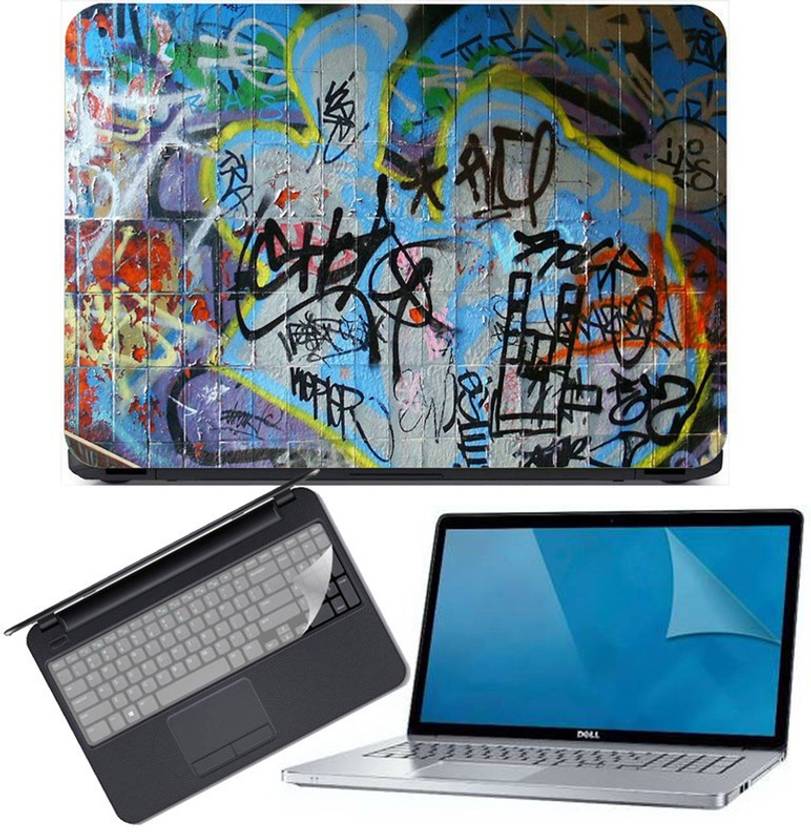 JINGHALALA LAPTOP PRINTED STICKER [ 3 IN {1 LAPTOP SKIN,KEY GUARD