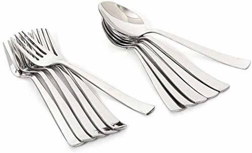 ARNAH TREASURE 6 SPOON + 6 FORK SPOON Stainless Steel Table Spoon