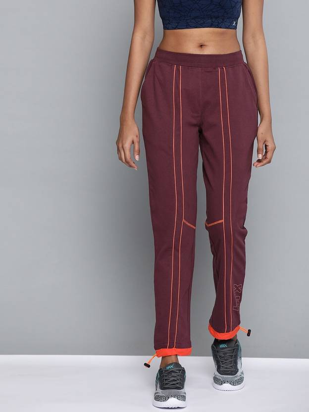 HRX by Hrithik Roshan Solid Women Maroon Track Pants Buy HRX by