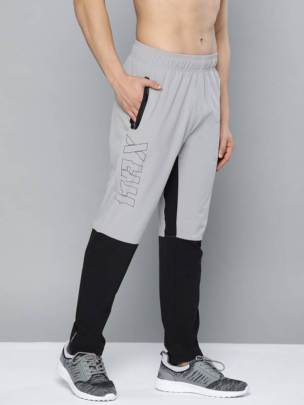 HRX by Hrithik Roshan Color Block Men Grey, Black Track Pants Buy HRX