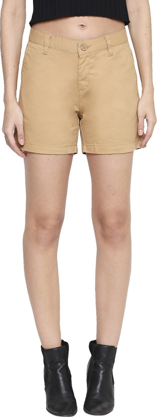 Honey By Pantaloons Solid Women Khaki 