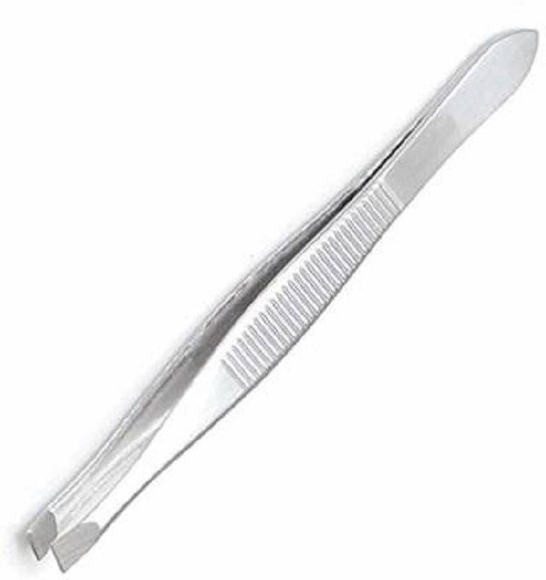 THERMO one Stainless Steel Tweezer Eyebrow Plucker Slant Tip Puller