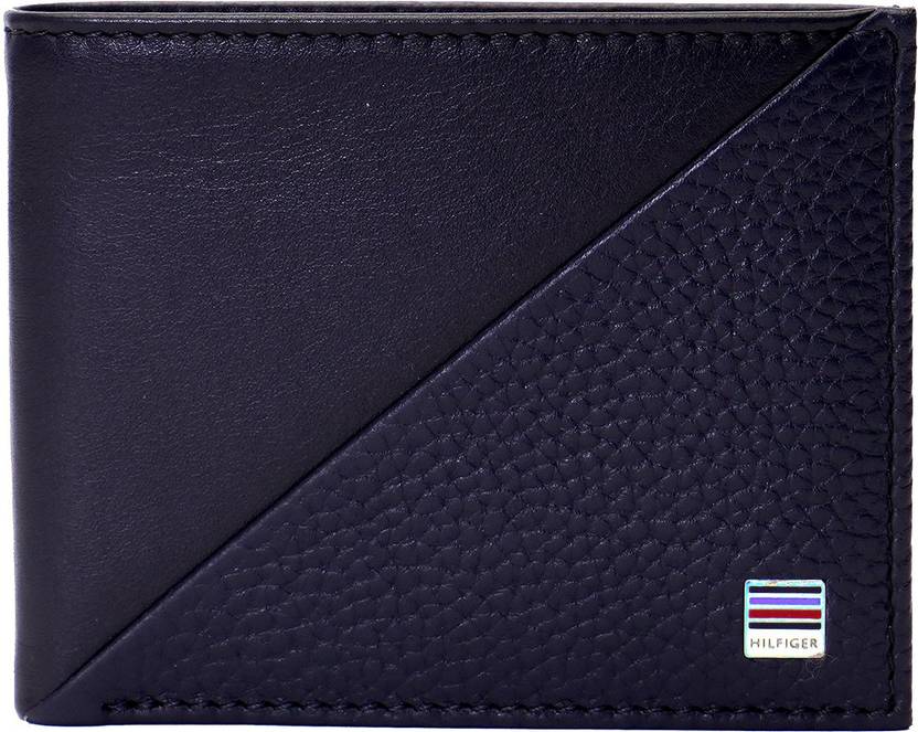 TOMMY HILFIGER Men Casual, Formal Blue Genuine Leather Wallet - Mini