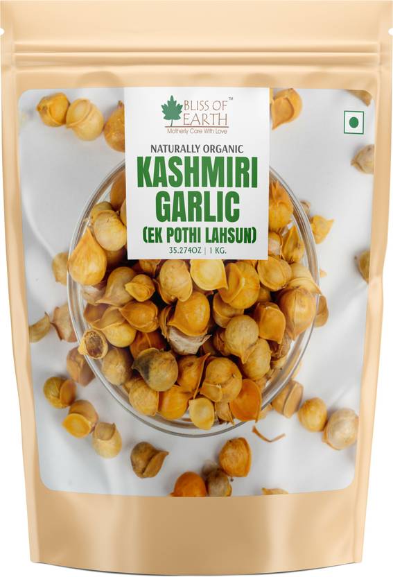 Bliss of Earth 1kg Organic Kashmiri Lahsun For Immunity From Indian