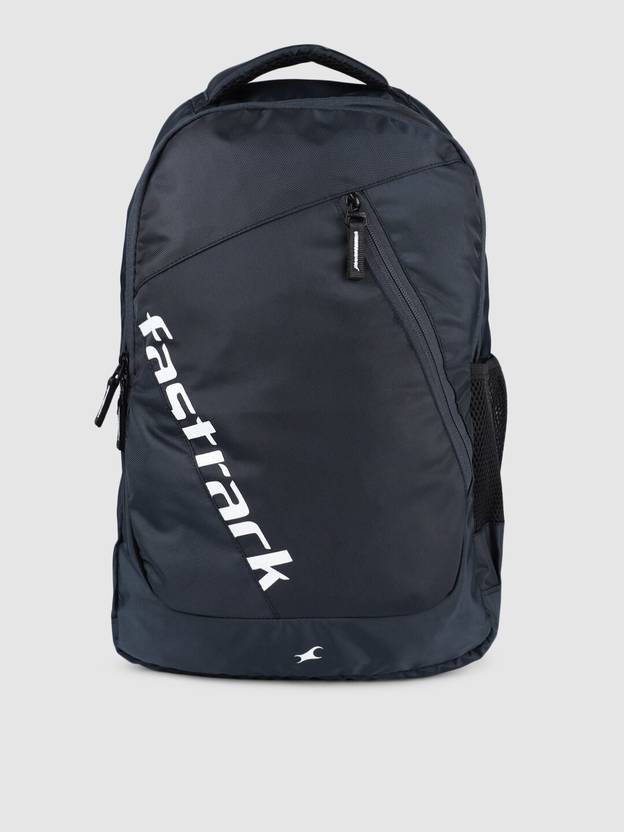Fastrack Men Brand Logo Backpack 30 L Laptop Backpack Blue Price in