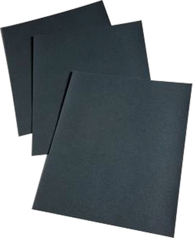 3M Sand Paper 2000 Grit Wet and Dry (Black) (Pack of 3) Emery Sandpaper