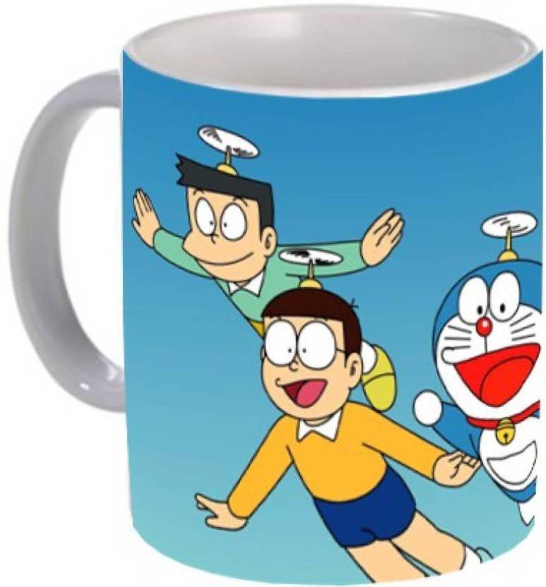 AngaarLook Doraemon Nobita Bests Ceramic Ceramic Coffee Mug