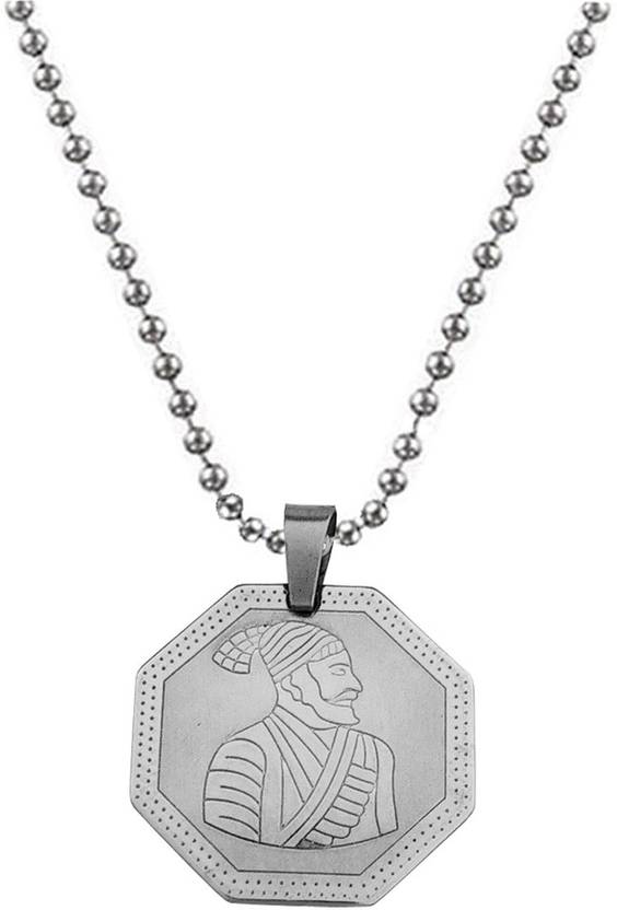 Sullery Religious Chatrapati Shivaji Maharaj Pendant Brass Stainless