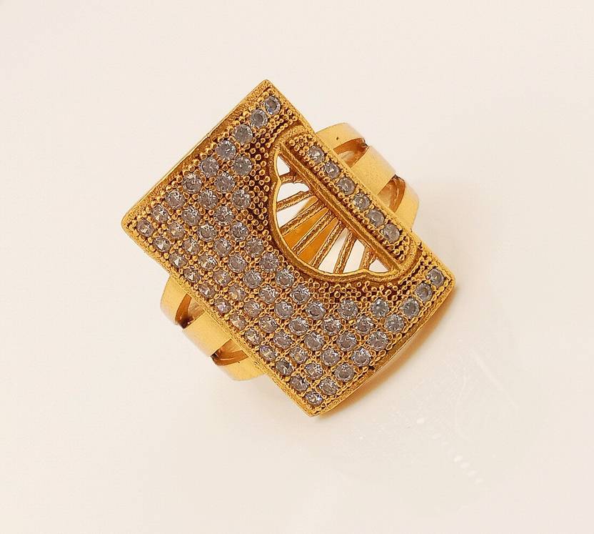 EXPONIQ Ring 1 Brass Diamond Gold Plated Ring Price in India - Buy ...
