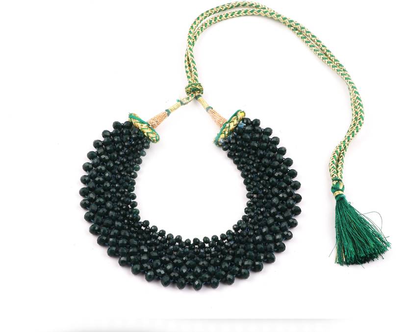 Beads Brass Plated Glass Choker