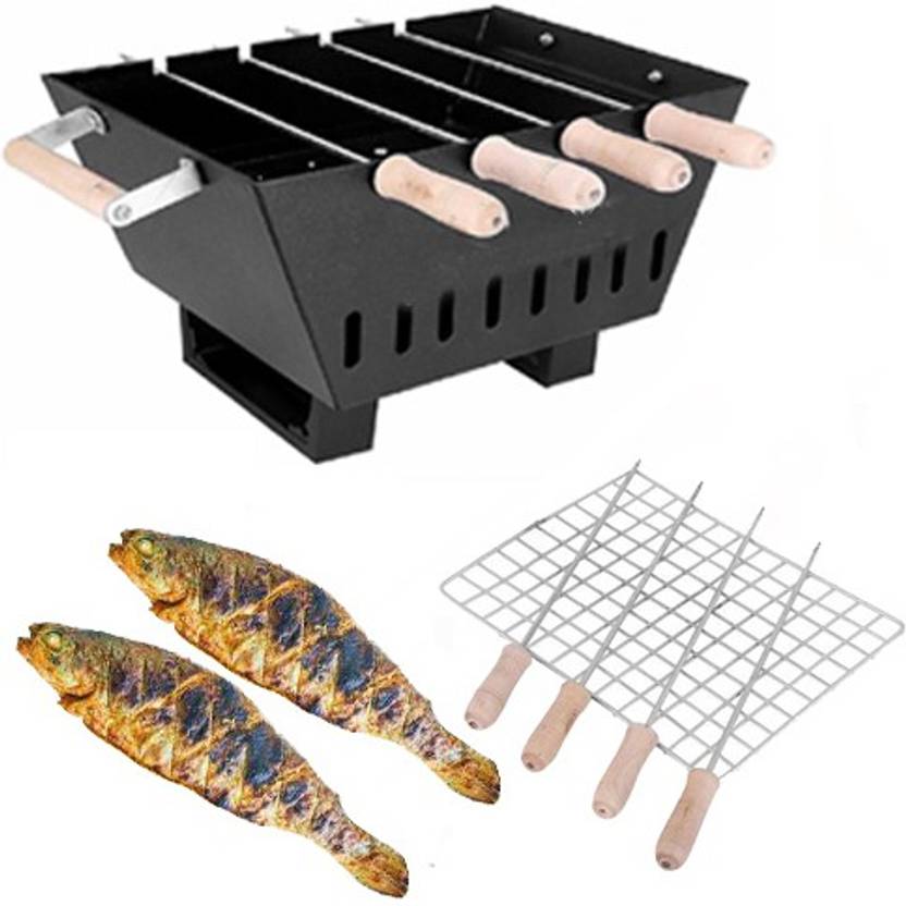 Geico master Mini Portable Barbecue HB5467 with 4 Skewers, 1 Grill