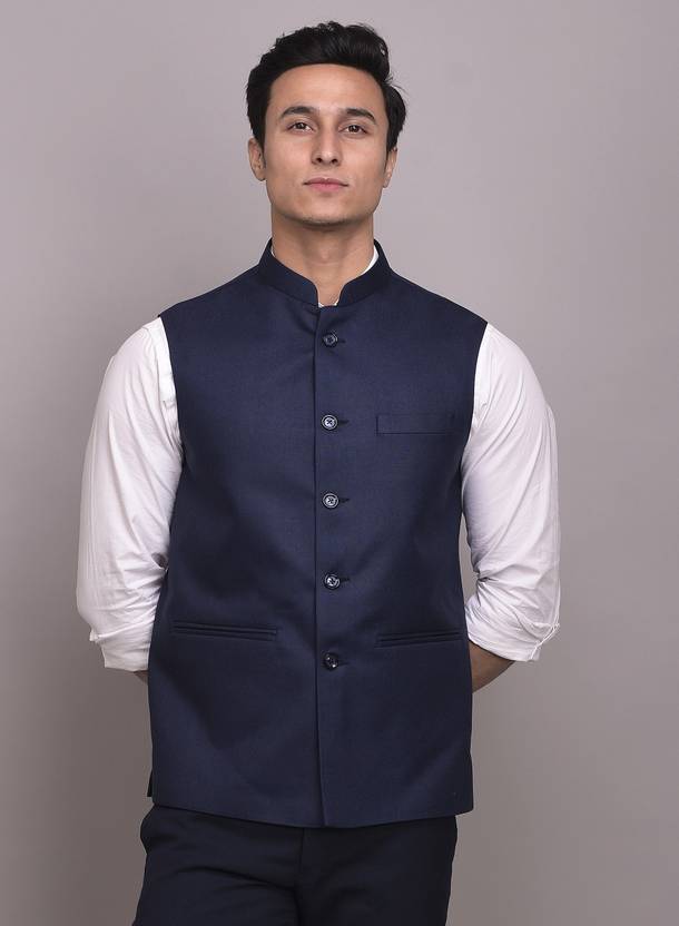 Men Solid Nehru Jacket
