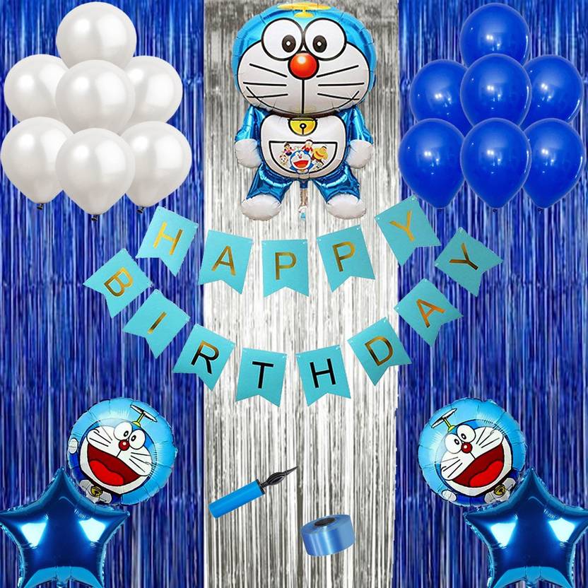 Shopperskart Happy birthday Doraemon theme Combo Pack kit for party