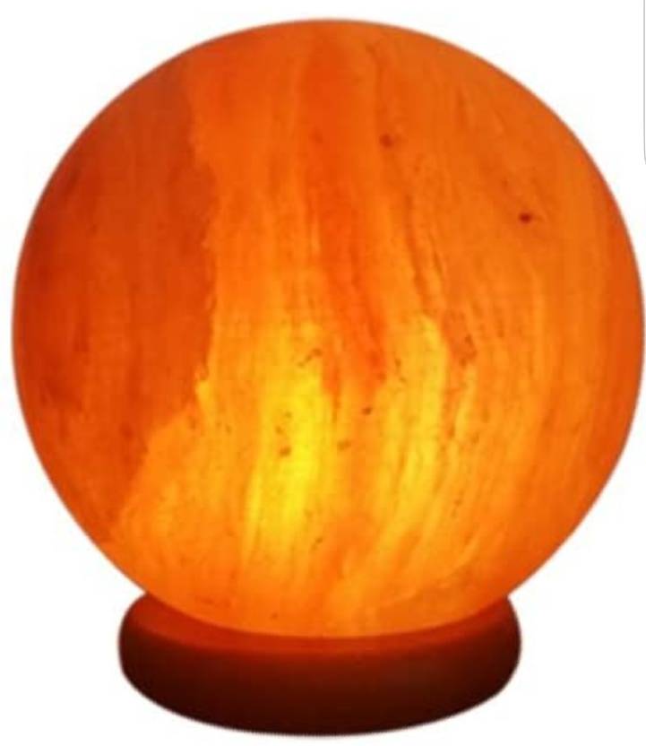 Vastu Shubharambh Himalayan Rock Salt Lamp Globe shape for Positivity, Health, Cleansing and