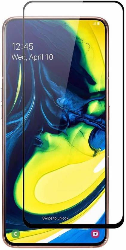 Amzio Edge To Edge Tempered Glass for Samsung Galaxy A80/A90, (6D)