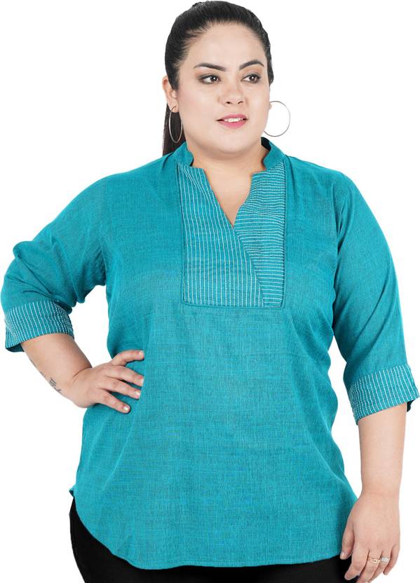indietoga Casual Striped Women Light Green Top