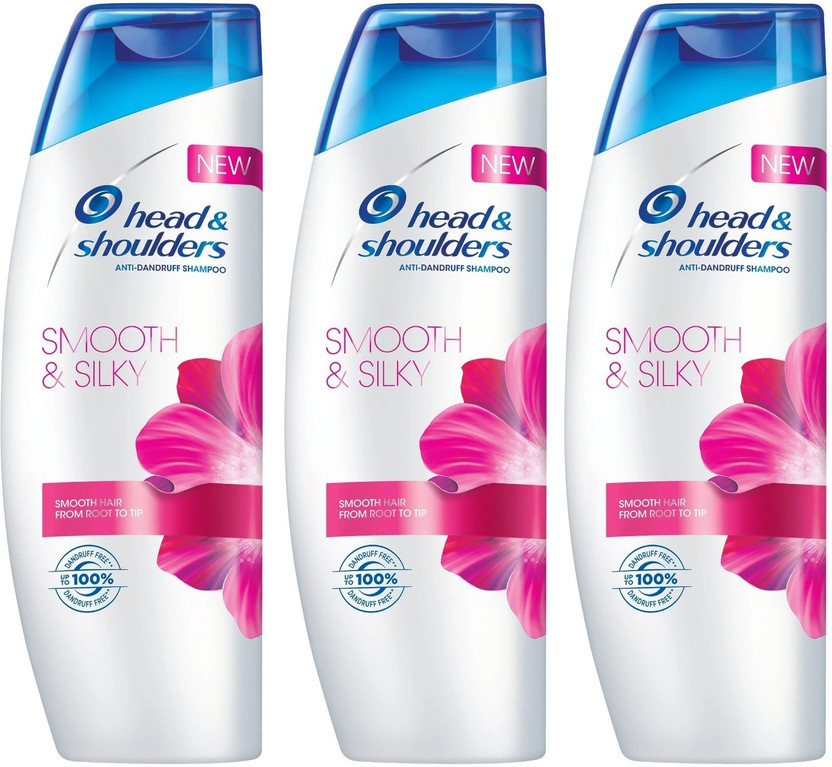 HEAD & SHOULDERS Anti Dandruff Smooth & Silky Shampoo Each 340ml