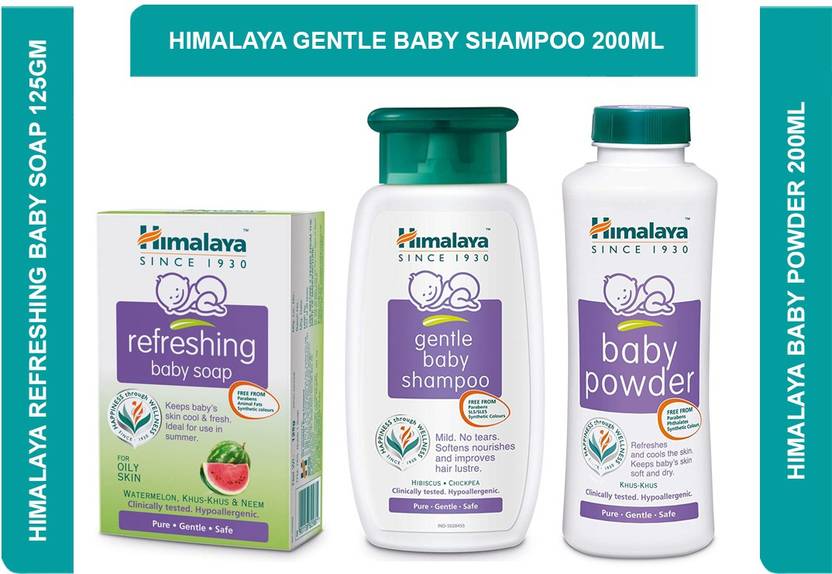 HIMALAYA Baby Essential Kit New Born Baby Kit (Baby Powder 200ml