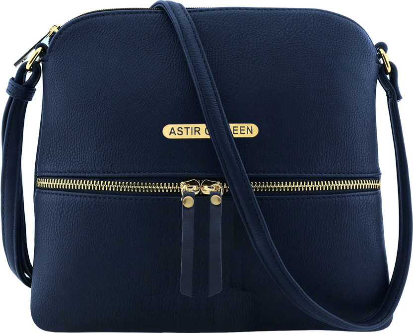 Metallic Zip - Blue