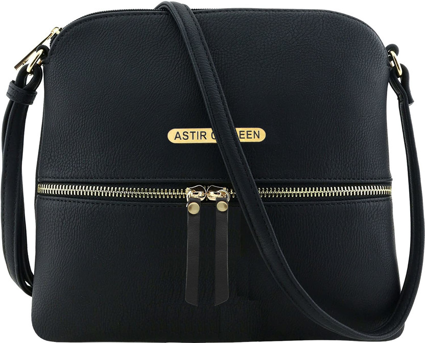 Metallic Zip - Black
