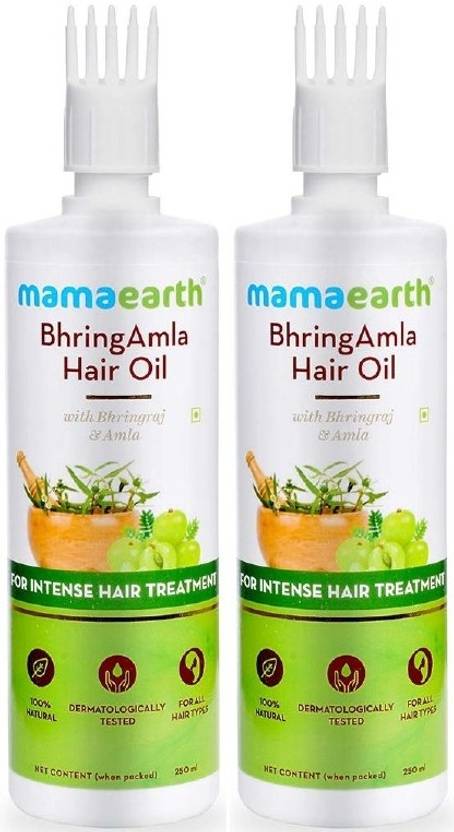 Spectacular Mamaearth Bhringamla Hair Oil Background Collection
